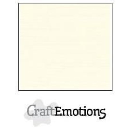 CraftEmotions PR0012/1305 - CraftEmotions linnenkarton 10 vel ivoor 30,0x30,0cm / LC-03