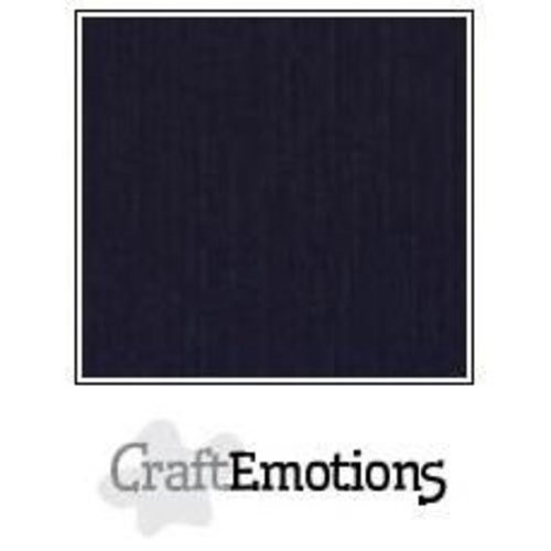 CraftEmotions PR0012/1350 - CraftEmotions linnenkarton 10 vel zwart 30,0x30,0cm / LC-58