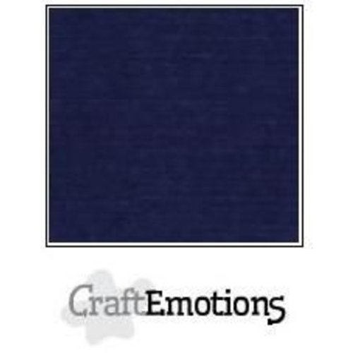 CraftEmotions PR0012/1095 - CraftEmotions linnenkarton 10 vel donker blauw 27x13,5cm  250gr  / LHC-05