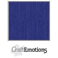 PR0012/1100 - CraftEmotions linnenkarton 10 vel saffierblauw 27x13,5cm  250gr  / LHC-56