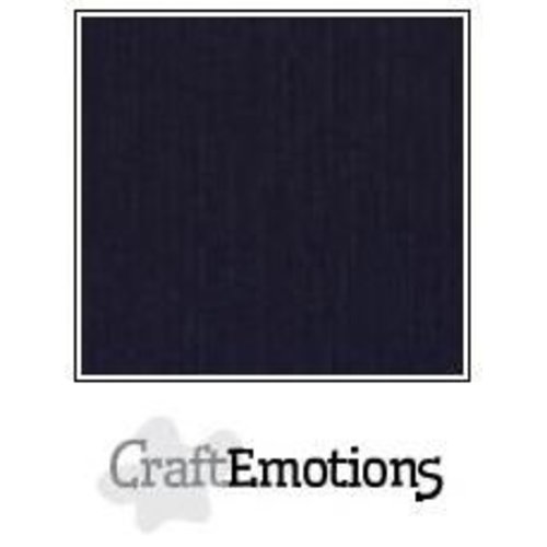 CraftEmotions PR0012/1350 - CraftEmotions linnenkarton 10 vel zwart 27x13,5cm  250gr  / LHC-58