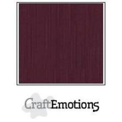 PR0012/1185 - CraftEmotions linnenkarton 10 vel burgundy 27x13,5cm  250gr  / LHC-67