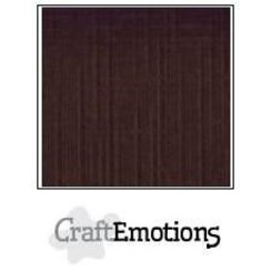 PR0012/1260 - CraftEmotions linnenkarton 10 vel chocolade 27x13,5cm  250gr  / LHC-79