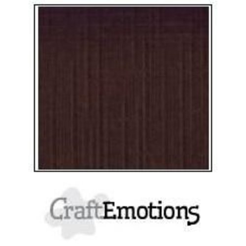 CraftEmotions PR0012/1260 - CraftEmotions linnenkarton 10 vel chocolade 27x13,5cm  250gr  / LHC-79