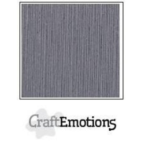 CraftEmotions PR0012/1327 - CraftEmotions linnenkarton 10 vel graniet grijs 27x13,5cm 250gr / LHC-74