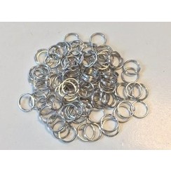 12335-3524 - Key Rings 20mm platinum 8 ST -3524