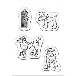 001883/3504 - Clear stamp Honden 8 x 11cm