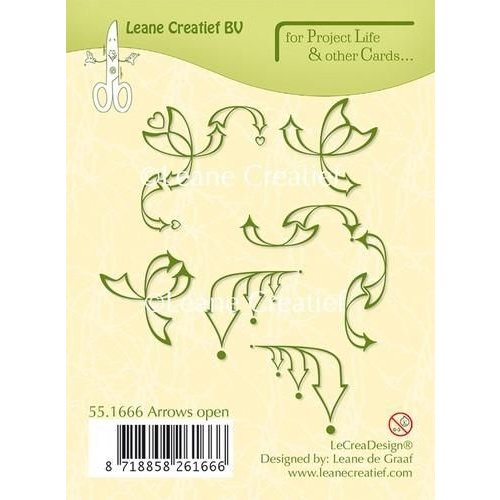 Leane Creatief 55.1666 - Project Life & Cards clear stamp Arrows open