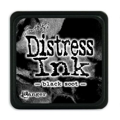 Ranger Distress Ink TDP39860 - Ranger Distress Mini Ink pad - black soot 860 Tim Holtz