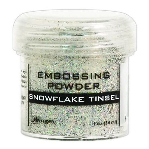 Ranger EPJ37453 - Ranger Embossing Powder 34ml - snowflake tinsel 453