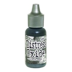 TDR56911 - Ranger Distress Oxide Re- Inker 14 ml - black soot 911 Tim Holtz