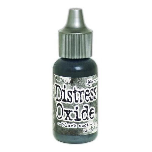 Ranger Distress Ink TDR56911 - Ranger Distress Oxide Re- Inker 14 ml - black soot 911 Tim Holtz