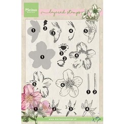 TC0861 - Clear stamp Tiny's helleborus (layering)