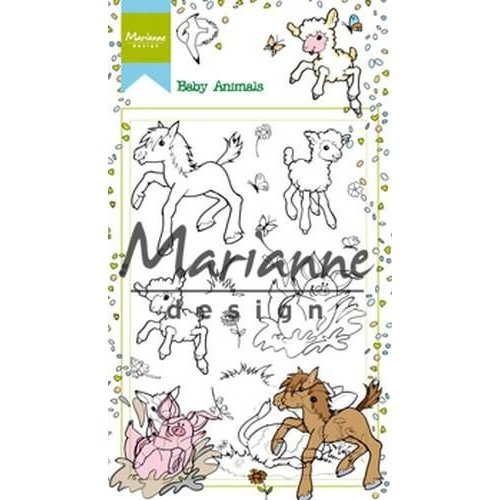 Marianne Design HT1630 - Clear Stamps Hetty's baby animals