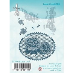 55.4018 - Clear stamp Lace oval Roses