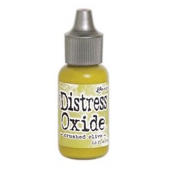 TDR57000 - Ranger Distress Oxide Re- Inker 14 ml - Crushed Olive 000 Tim Holtz