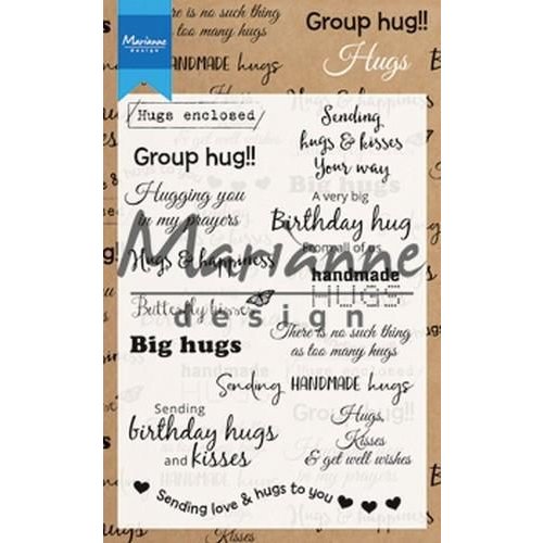 Marianne Design CS1011 - Clear Stamps Hugs UK