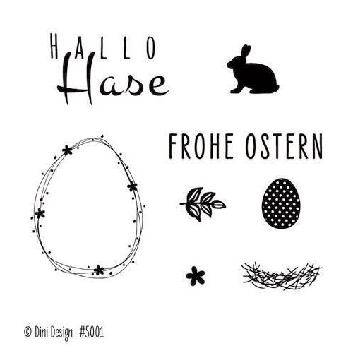 #5001 - Dini Design Clearstamps  Ostern (DE)