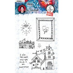 STAMPBM56 - Clear Stamp A6, Art By Marlene Go Dutch Collection nr.56