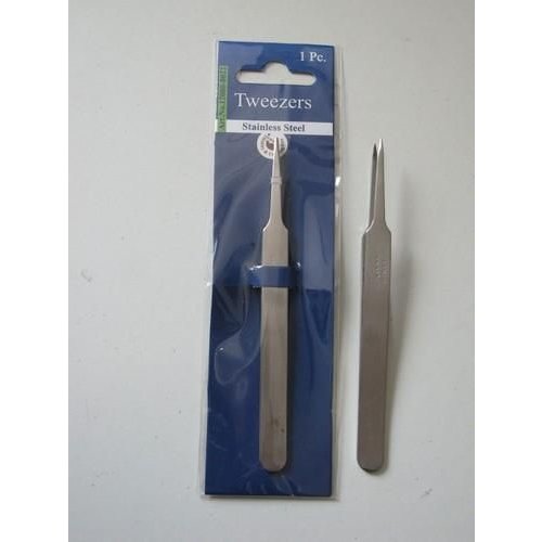 12080-8022 - Tweezers, super fine tip straight, stainless steel, 12.3 cm