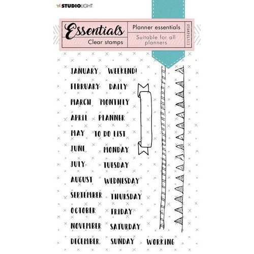 Studio Light STAMPSL513 - Studio Light Clear Stamp Planner Essentials A6 nr.513 STAMPSL513