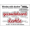 Crealies CLWZ05 - Crealies Wordzz with Shadow Gecondoleerd sterkte (NL) CLWZ05 15x80mm