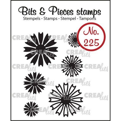 Crealies CLBP225 - Crealies Clearstamp Bits & Pieces Mini Bloemen 26 CLBP225 19x19mm