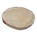 CraftEmotions SL1174 - Boomschorsschijf rond Paulownia diameter +- 25cm H:+-2,3cm