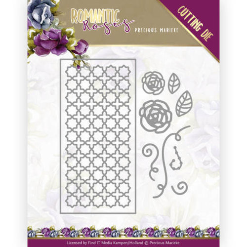 Yvonne Creations PM10199 - Mal - Precious Marieke - Romantic Roses - Rose Frence Rectangle