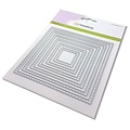 CraftEmotions CraftEmotions Big Nesting Mal - scalop vierkanten Card 150x160 - scalop 6,5 - 15cm