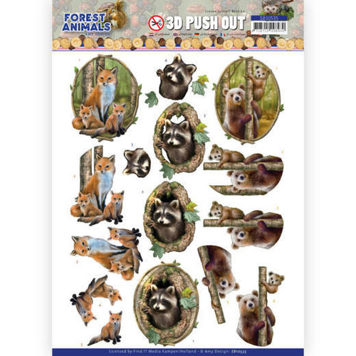 Amy Design SB10535 - Uitdrukvel - Amy Design  Forest Animals - Fox