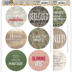 ADTD1007 - Uitdrukvel - tekstjes - Amy Design  Forest Animals (NL)