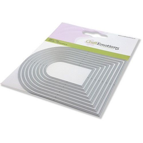 CraftEmotions CraftEmotions Die - randen toog Card 11x9cm - 5,2 - 10,8 cm