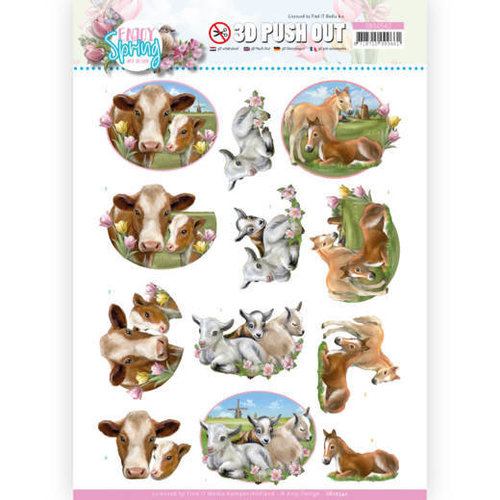 Amy Design SB10542 - Uitdrukvel - Amy Design - Enjoy Spring - Farm Animals