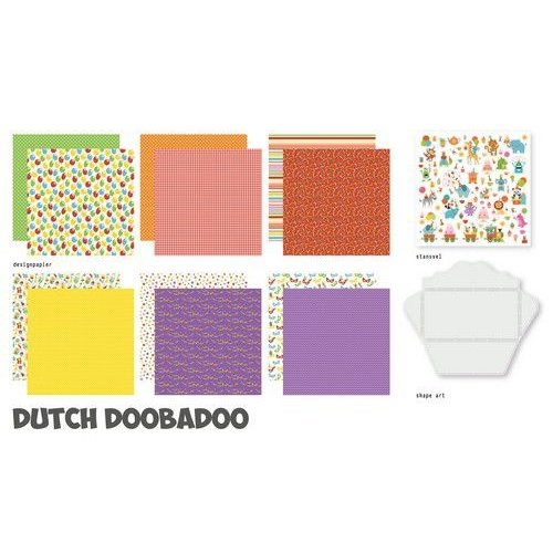 Dutch Doobadoo Dutch Doobadoo Crafty Kit XL Time to Party 473.005.005 30,5x30,5cm