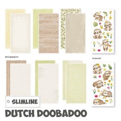 Dutch Doobadoo Slimline paper Kit Luiaard 473.005.006 21x10,5 cm