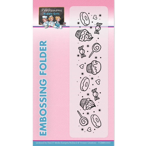 Yvonne Creations YCEMB10010 - Embossingfolder - Yvonne Creations - Bubbly Girls - Professions
