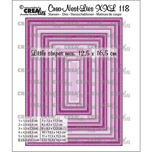 Crealies Crealies Crea-nest-dies XXL Rechthoeken CLNestXXL118 12,5x16,5cm