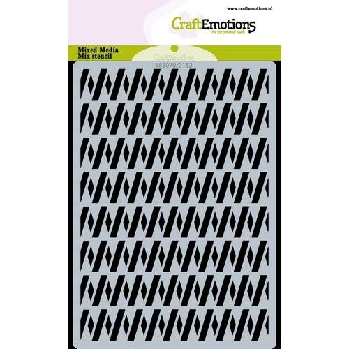 CraftEmotions CraftEmotions Mask stencil zigzag A6