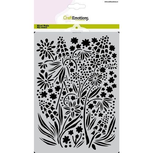 CraftEmotions CraftEmotions Mask stencil summer flowers A5 A5 GB