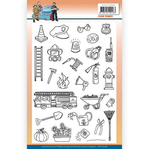 Yvonne Creations YCCS10066 - Stempel - Yvonne Creations - Big Guys Professions