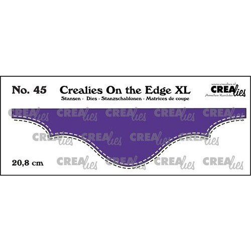 Crealies Crealies On the edge XL Die stans no 45 CLOTEXL45 20,8cm