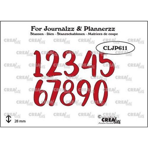 Crealies Crealies Journalzz & Pl Stans cijfers no. 5 CLJP611 28mm