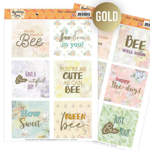 JATD1006 - Text Designs -Jeanines Art - Humming Bees (EN)