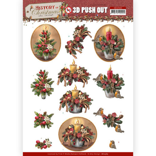 SB10565 - Uitdrukvel - Amy Design - History of Christmas - Christmas Candles