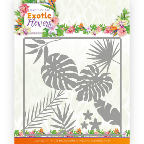 Jeanines Art JAD10130 - Mal - Jeanines Art - Exotic Flowers - Leaf and Flower Frame