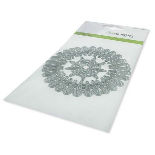 CraftEmotions CraftEmotions Die - frame rond Cristal shine Card 10,5x14,8cm 10,5cm