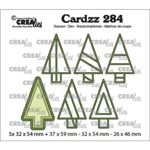 Crealies Crealies Cardzz Elements Bomen CLCZ284 37x59mm