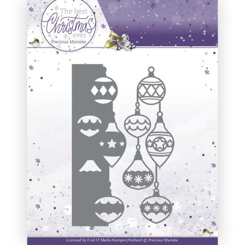 Precious Marieke PM10209 - Mal - Precious Marieke - The Best Christmas Ever - Christmas Baubles Border