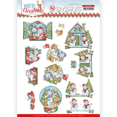 SB10578 - Uitdrukvel - Yvonne Creations - Wintry Christmas - Christmas Home